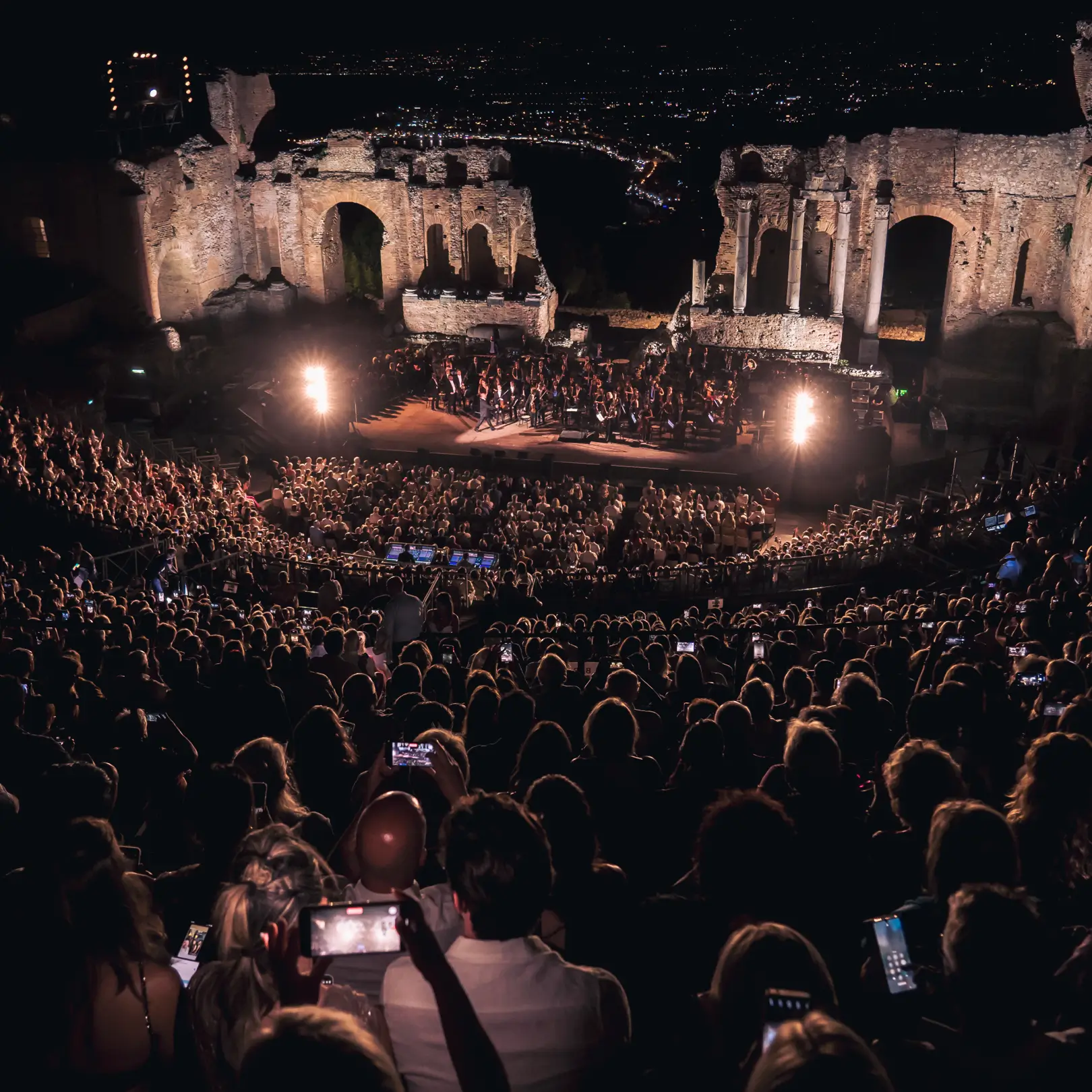Trionfale concerto al Teatro Antico di Taormina